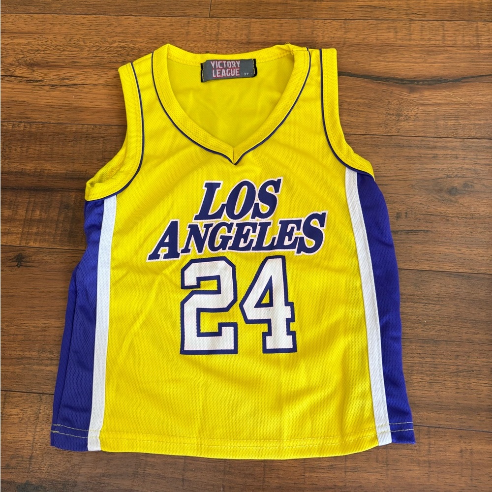 Victory League Los Angeles Lakers 24 Jersey Toddler 3T Kobe Bryant EUC